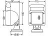 HELLA 1GA 997 506-157 darbinė šviesa
090 6495