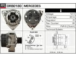 DELCO REMY DRB0180 kintamosios srovės generatorius 
 Elektros įranga -> Kint. sr. generatorius/dalys -> Kintamosios srovės generatorius