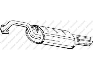 BOSAL 177-139 vidurinis duslintuvas 
 Išmetimo sistema -> Duslintuvas
MB 514390, MB 514394