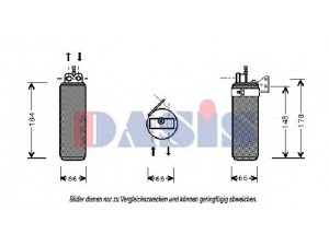 AKS DASIS 801270N džiovintuvas, oro kondicionierius 
 Oro kondicionavimas -> Džiovintuvas
7700423936, 7700839787