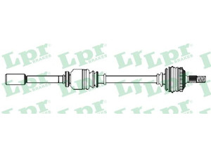LPR DS52280 kardaninis velenas 
 Ratų pavara -> Kardaninis velenas
9639354480