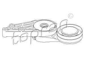 TOPRAN 108 416 diržo įtempiklis, V formos rumbuotas diržas 
 Diržinė pavara -> V formos rumbuotas diržas/komplektas -> Dirželio įtempiklis (įtempimo blokas)
058 903 133, 058 903 133B, 058 903 133C
