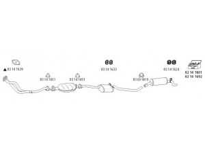 HJS Op_766 išmetimo sistema 
 Išmetimo sistema -> Išmetimo sistema, visa