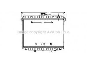 AVA QUALITY COOLING DN2143 radiatorius, variklio aušinimas 
 Aušinimo sistema -> Radiatorius/alyvos aušintuvas -> Radiatorius/dalys
1953240, 214100F521