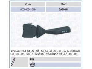 MAGNETI MARELLI 000050041010 vairo kolonėlės jungiklis 
 Vidaus įranga -> Rankinės/kojinės svirties sistema
1241250, 1241258, 90228194