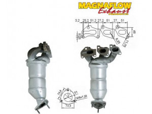 MAGNAFLOW 75806 katalizatoriaus keitiklis 
 Išmetimo sistema -> Katalizatoriaus keitiklis
5850108, 849136, 849167