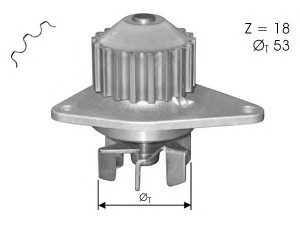 PROTECHNIC PRW0145 vandens siurblys 
 Aušinimo sistema -> Vandens siurblys/tarpiklis -> Vandens siurblys
0360601402, 1201G0, 0360601402
