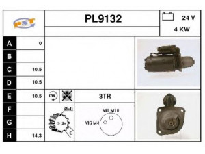 SNRA PL9132 starteris
0031511301