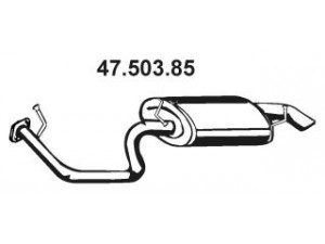EBERSPÄCHER 47.503.85 galinis duslintuvas 
 Išmetimo sistema -> Duslintuvas
17430-0G050