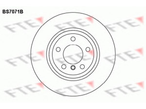 FTE BS7071B stabdžių diskas 
 Stabdžių sistema -> Diskinis stabdys -> Stabdžių diskas
34 11 3 400 151