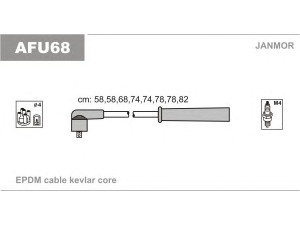 JANMOR AFU68 uždegimo laido komplektas 
 Kibirkšties / kaitinamasis uždegimas -> Uždegimo laidai/jungtys