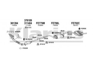 KLARIUS 361541U išmetimo sistema