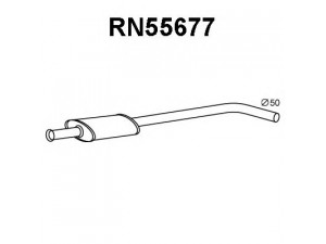 VENEPORTE RN55677 priekinis duslintuvas 
 Išmetimo sistema -> Duslintuvas
7700422931, 7700422936, 8200187969