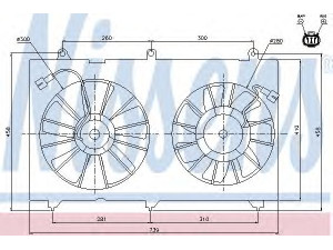 NISSENS 85269 ventiliatorius, radiatoriaus 
 Aušinimo sistema -> Oro aušinimas
19015-RAA-A01, 19020-PND-003, 19030-RAA-A01