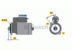 BOSCH 0 001 121 003 starteris 
 Elektros įranga -> Starterio sistema -> Starteris
986 604 104 00