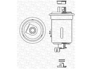 MAGNETI MARELLI 213908908320 kuro filtras 
 Techninės priežiūros dalys -> Papildomas remontas
MB-504760, MB-868452, MB-868455