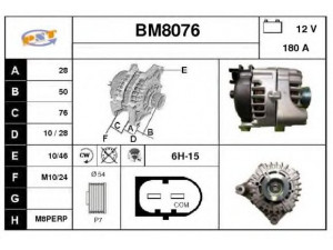 SNRA BM8076 kintamosios srovės generatorius
7803724, 7808074
