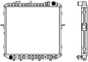 SAKURA  Automotive 1451-0215 radiatorius, variklio aušinimas