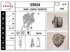 EAI 55924 kintamosios srovės generatorius
