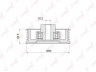 LYNXauto PB-7035 kreipiantysis skriemulys, V formos rumbuotas diržas
13570-22010