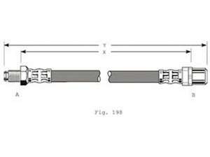 GIRLING 9002350 stabdžių žarnelė 
 Stabdžių sistema -> Stabdžių žarnelės
34301161964, 34301163155