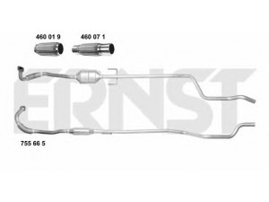ERNST 755665 katalizatoriaus keitiklis 
 Išmetimo sistema -> Katalizatoriaus keitiklis
58 52 196, 93335164