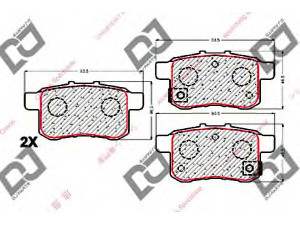 DJ PARTS BP1772 stabdžių trinkelių rinkinys, diskinis stabdys 
 Techninės priežiūros dalys -> Papildomas remontas
43022-TA0-A00, 43022-TL1-G01, 43022TA0A00