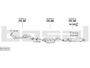 BOSAL 052.095.50 išmetimo sistema 
 Išmetimo sistema -> Išmetimo sistema, visa