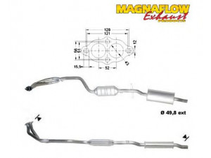 MAGNAFLOW 70601 katalizatoriaus keitiklis 
 Išmetimo sistema -> Katalizatoriaus keitiklis
18301713633