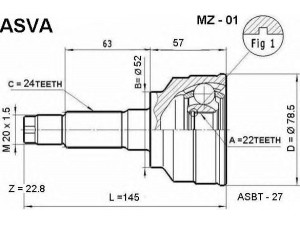 ASVA MZ-01 jungčių komplektas, kardaninis velenas 
 Ratų pavara -> Sujungimai/komplektas
F003-22-510B, F003-22-610B, F005-22-510A