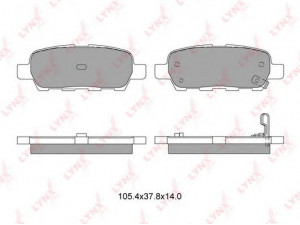 LYNXauto BD-5706 stabdžių trinkelių rinkinys, diskinis stabdys 
 Techninės priežiūros dalys -> Papildomas remontas
04460-8H385, 44060-8H385, 44060-8H3X5