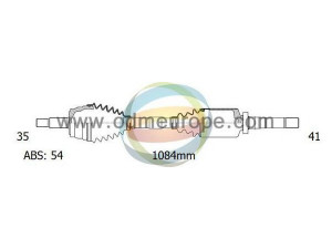 ODM-MULTIPARTS 18-162181 kardaninis velenas 
 Ratų pavara -> Kardaninis velenas
1478552080, 1487936088, 1491244080