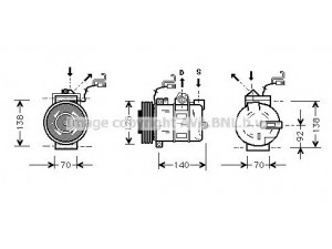 AVA QUALITY COOLING OLK327 kompresorius, oro kondicionierius 
 Oro kondicionavimas -> Kompresorius/dalys
1854066, 1854148, 24428118, 90507617