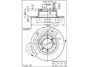 BREMBO 08.2567.30 stabdžių diskas 
 Stabdžių sistema -> Diskinis stabdys -> Stabdžių diskas
115092201400, 60721735