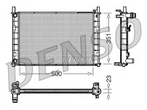 DENSO DRM10046 radiatorius, variklio aušinimas 
 Aušinimo sistema -> Radiatorius/alyvos aušintuvas -> Radiatorius/dalys
1141491, 1152149, 1214085, 1214784