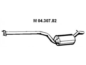 EBERSPÄCHER 04.307.82 vidurinis duslintuvas
1 364 104, 1 424 384