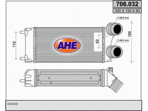 AHE 706.032 tarpinis suslėgto oro aušintuvas, kompresorius 
 Variklis -> Oro tiekimas -> Įkrovos agregatas (turbo/superįkrova) -> Tarpinis suslėgto oro aušintuvas
0384N9
