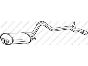 BOSAL 283-605 galinis duslintuvas 
 Išmetimo sistema -> Duslintuvas
MR 127383, XR 127383