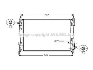 AVA QUALITY COOLING FT2311 radiatorius, variklio aušinimas 
 Aušinimo sistema -> Radiatorius/alyvos aušintuvas -> Radiatorius/dalys
55700448, 55704136, 1300297, 13313296