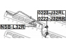 FEBEST NSB-L32R skersinio stabilizatoriaus įvorių komplektas 
 Ašies montavimas/vairavimo mechanizmas/ratai -> Stabilizatorius/fiksatoriai -> Sklendės
56243-ZN40A