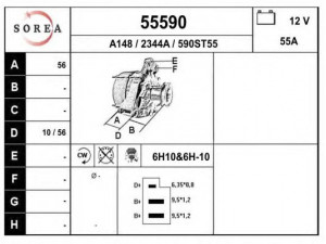 EAI 55590 kintamosios srovės generatorius