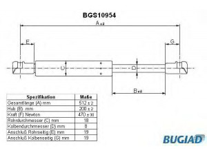 BUGIAD BGS10954 dujinė spyruoklė, bagažinė 
 Priedai -> Bagažinė/pakrovimo skyrius
2037400045
