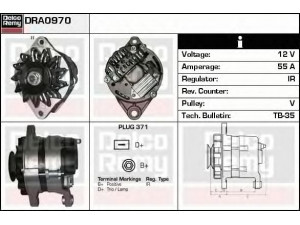 DELCO REMY DRA0970 kintamosios srovės generatorius 
 Elektros įranga -> Kint. sr. generatorius/dalys -> Kintamosios srovės generatorius
116760506000, 116760506100, AT050600108