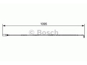 BOSCH 1 987 473 069 įspėjimo kontaktas, stabdžių trinkelių susidėvėjimas 
 Stabdžių sistema -> Susidėvėjimo indikatorius, stabdžių trinkelės
34 35 6 762 253, 34 35 6 789 445