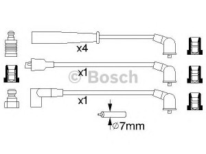BOSCH 0 986 356 735 uždegimo laido komplektas 
 Kibirkšties / kaitinamasis uždegimas -> Uždegimo laidai/jungtys