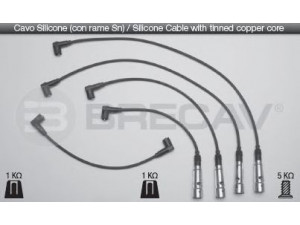 BRECAV 24.503 uždegimo laido komplektas 
 Kibirkšties / kaitinamasis uždegimas -> Uždegimo laidai/jungtys