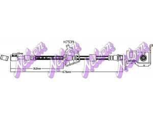 Brovex-Nelson H7539 stabdžių žarnelė 
 Stabdžių sistema -> Stabdžių žarnelės
13320680, 13336920, 13345580, 13359999