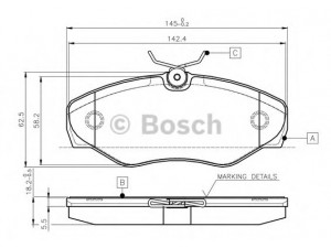 BOSCH 0 986 TB2 402 stabdžių trinkelių rinkinys, diskinis stabdys 
 Techninės priežiūros dalys -> Papildomas remontas
4106000QAE, 77010 54771, 4414021