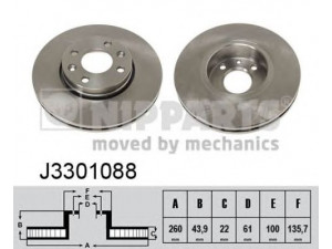 NIPPARTS J3301088 stabdžių diskas 
 Stabdžių sistema -> Diskinis stabdys -> Stabdžių diskas
40206-AX600, 40206-AX602, 40206-AX603