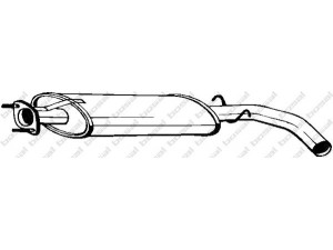 BOSAL 115-809 vidurinis duslintuvas 
 Išmetimo sistema -> Duslintuvas
GEX-33464, GEX-33508, WCE-10150